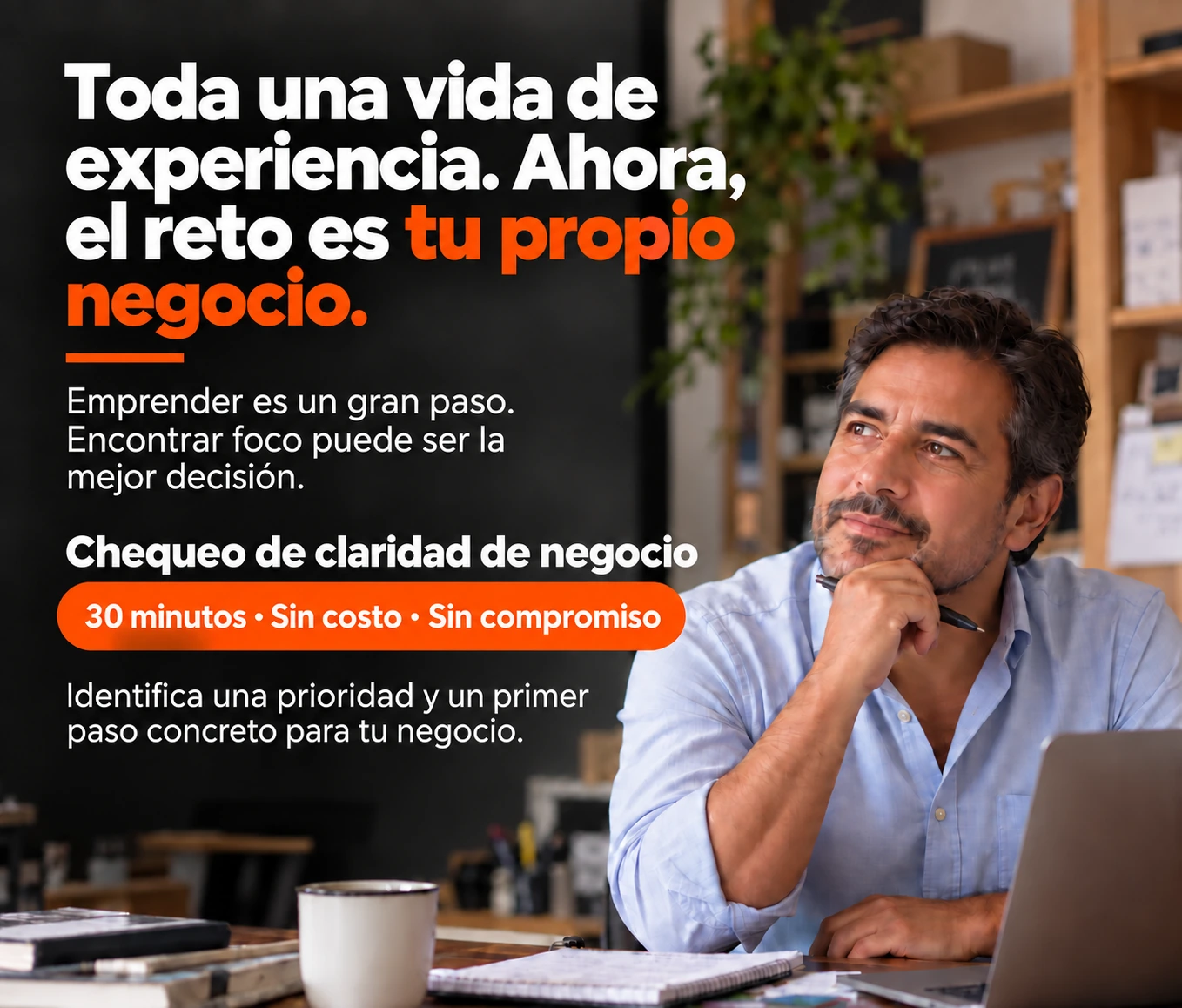 Chequeo de claridad de negocio con VISSUM. 30 minutos, sin costo y sin compromiso. Identifica una prioridad y un primer paso concreto para tu negocio.